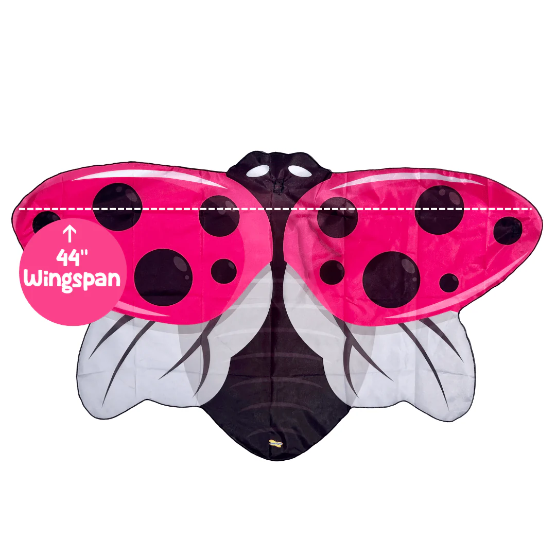 Pink Dress Up Ladybug Wings - Image 5